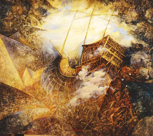 «Корабель». 1998. Полотно, олія, акрил